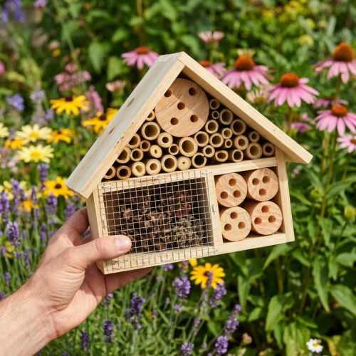 Insect house natural insect hotel wood fir natural H21cm | Floristik24.co.uk
