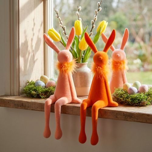 Product Easter Bunny Shelf Sitters Colourful Easter décor for living room, 36cm, 2 pieces