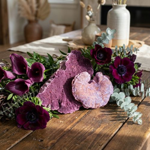 Tree sponge purple white washed 1kg | Floristik24.co.uk