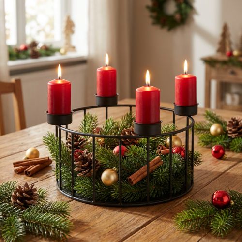 Wire basket metal decorative