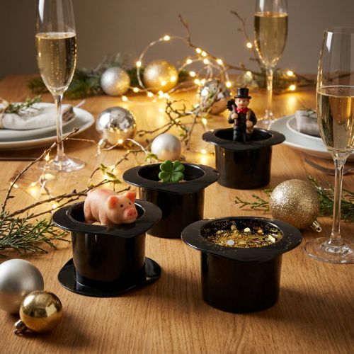 Cylinder Black 7cm 9 pcs | Floristik24.co.uk