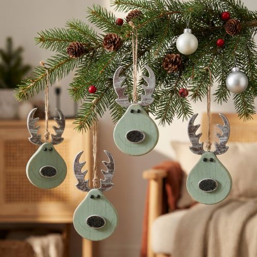 Moose head mint for hanging 14.5cm x 7.2cm 4 pcs | Floristik24.co.uk