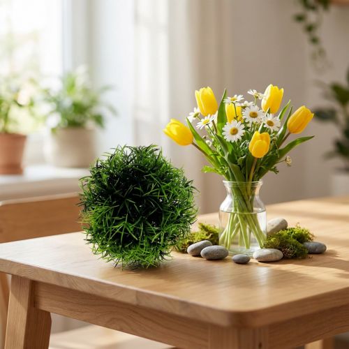 Mini Grass Ball Green Artificial Plant Round Ø10cm 1 pc | Floristik24.co.uk