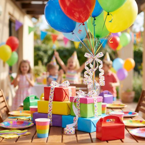 Curling ribbon with balloons decorative ribbon white, colored 10mm 250m | Floristik24.co.uk