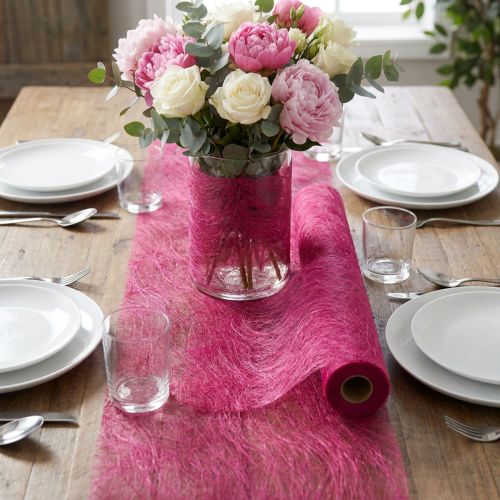 Fleece 8cm 25m Fuchsia | Floristik24.co.uk