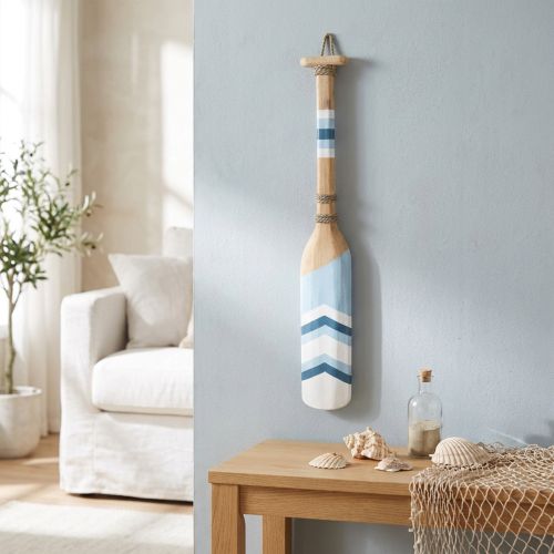 Decorative paddle wood wall decoration Maritime decorative wooden paddle painted 78cm | Floristik24.co.uk