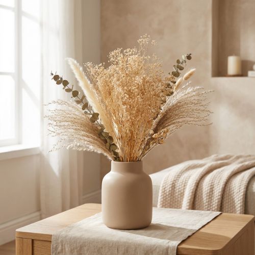 Product Baby's Breath White Dried Flowers Gypsophila 50cm 55g