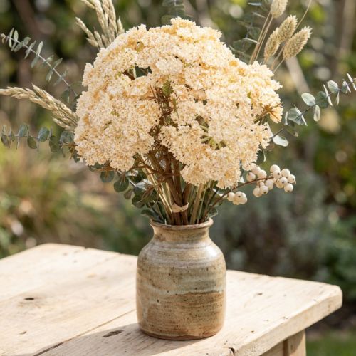 Yarrow artificial cream Achillea artificial flowers 30cm 6 pcs | Floristik24.co.uk