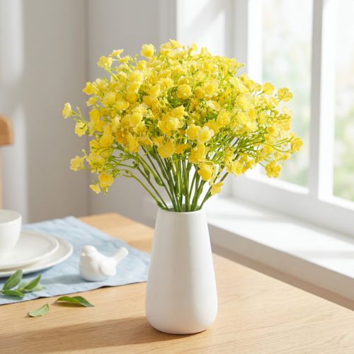 Gypsophila paniculate yellow flowers L46cm 4 pcs | Floristik24.co.uk