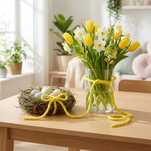Felt Cord Flausch Mirabell 25m Yellow | Floristik24.co.uk