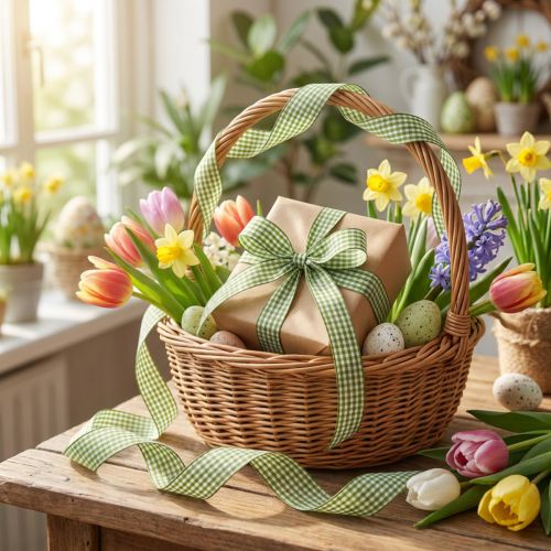 Product Gift ribbon diam green 8mm - 25mm 20m