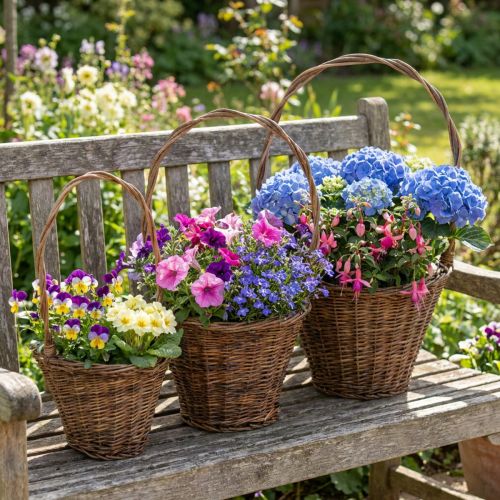 Flower Basket Willow Basket