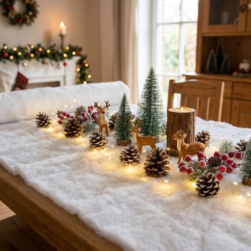 Snow Mat Artificial Snow Cover Deco White 600×45cm | Floristik24.co.uk