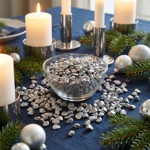 Product Decorative stones 9mm - 13mm 2kg silver