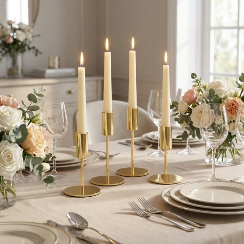 Gold Modern Candle Holder