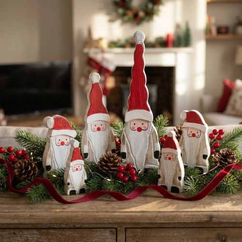 Santa 17cm 6pcs | Floristik24.co.uk