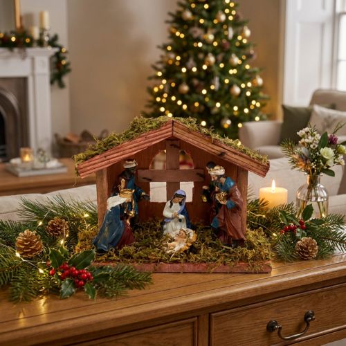 Nativity Christmas 20cm x 9cm x 14cm | Floristik24.co.uk