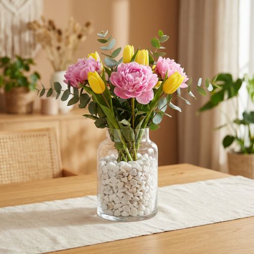 Decorative stones 9mm - 13mm white 2kg | Floristik24.co.uk