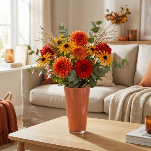 Vase flower vase decorative vase Fizzy Siena Ø13.5cm H20cm | Floristik24.co.uk
