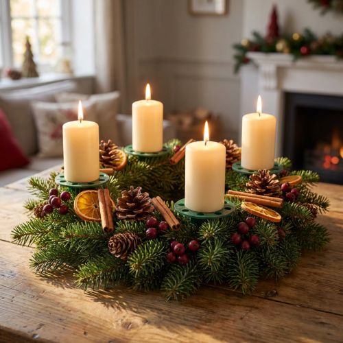 OASIS® Plastic Pini Extra Candle Holder Green Ø4.7cm 50 pcs | Floristik24.co.uk