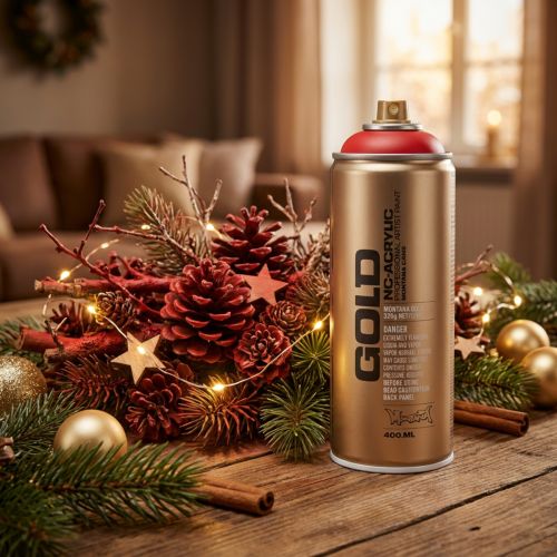 Product Paint spray red Montana Gold satin matt 400ml