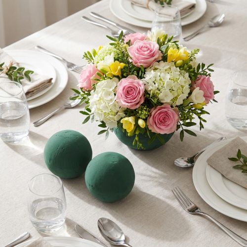 Product Floral foam ball mini dark green Ø9cm 10 pcs