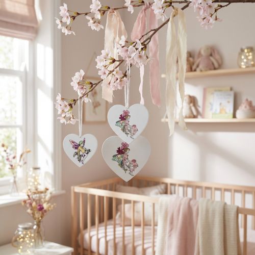 Decorative heart for hanging, heart elf pendant decoration 12cm 6pcs | Floristik24.co.uk