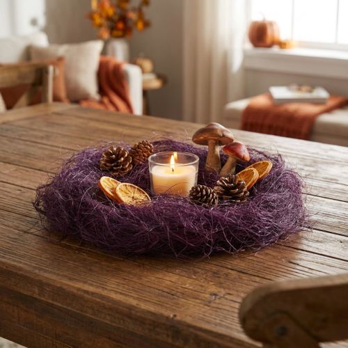Product Sisal Purple sisal fiber for handicrafts and decoration 300g