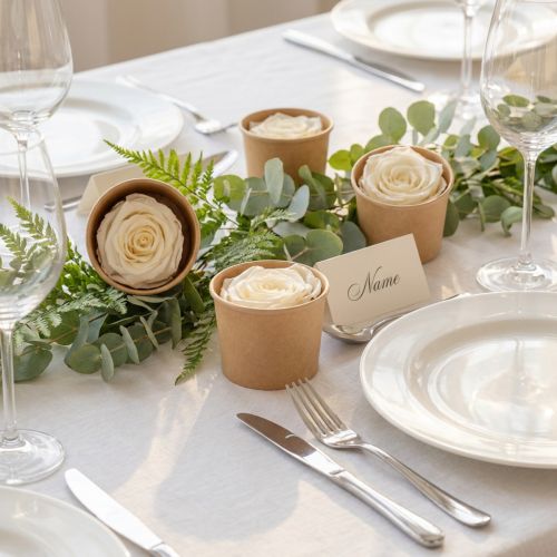 Preserved Rose Heads, Durable Table Decoration for a Romantic Atmosphere, Wedding Decoration, 5cm, 6 Pieces | Floristik24.co.uk