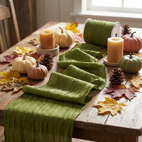 Table ribbon crash moss green 100mm 15m | Floristik24.co.uk