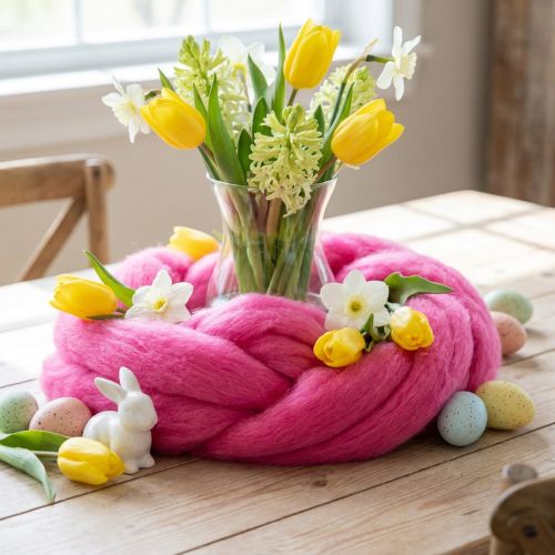 Wool fuse 10m pink | Floristik24.co.uk