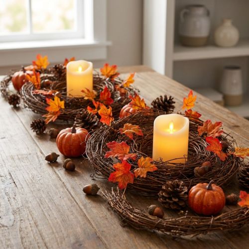 Vine garland 460cm natural 4 pcs | Floristik24.co.uk