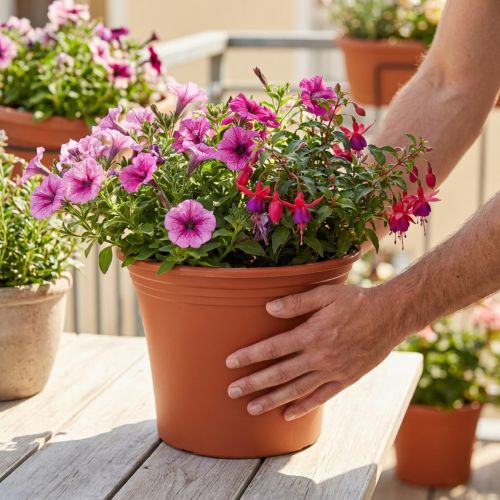 Pot “Irys” plastic terracotta Ø29cm H24cm 1 pc | Floristik24.co.uk