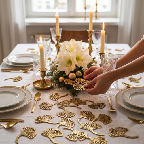 Scatter decoration gold gingko decoration gingko leaf glitter 3×4cm 72 pcs | Floristik24.co.uk