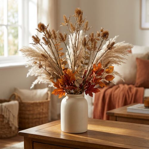 Artificial thistle branch Golden L71.5cm | Floristik24.co.uk