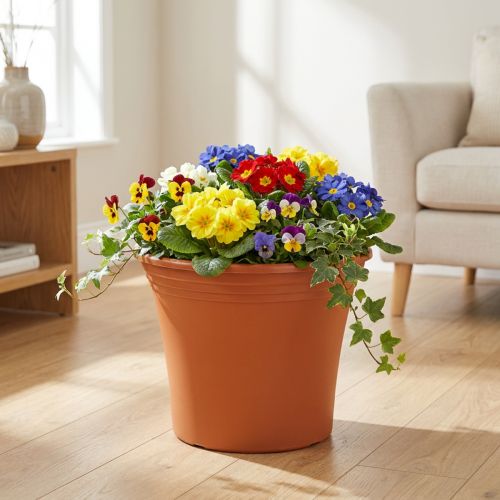 Pot “Irys” plastic terracotta Ø38cm H31cm 1 pc | Floristik24.co.uk