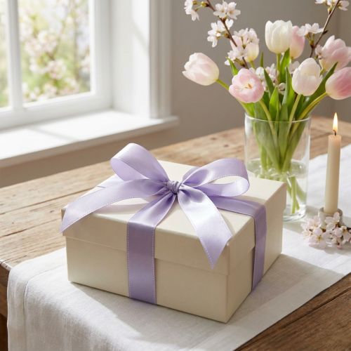 Gift and decoration ribbon 15mm x 50m light lilac | Floristik24.co.uk