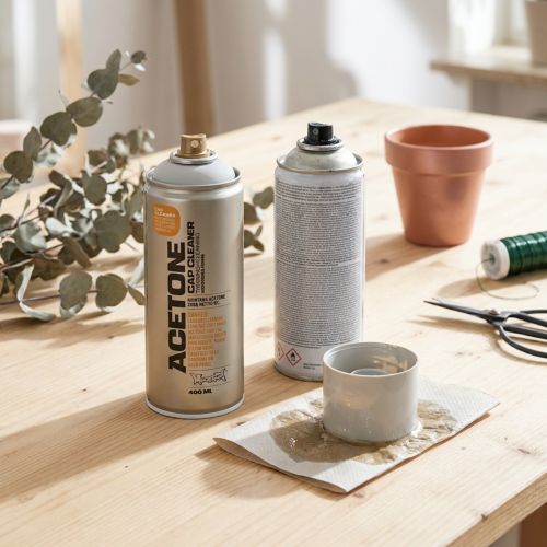 Product Acetone spray cleaner + thinner Montana Cap Cleaner 400ml