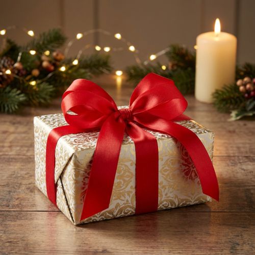 Gift and decoration ribbon red 15mm 50m | Floristik24.co.uk