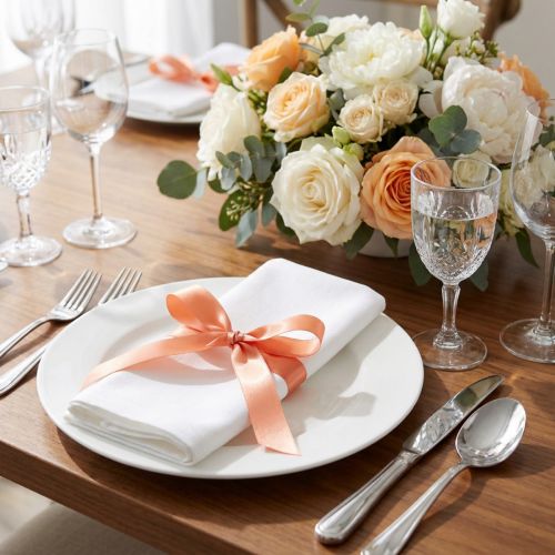 Gift and decoration ribbon 15mm x 50m Apricot | Floristik24.co.uk