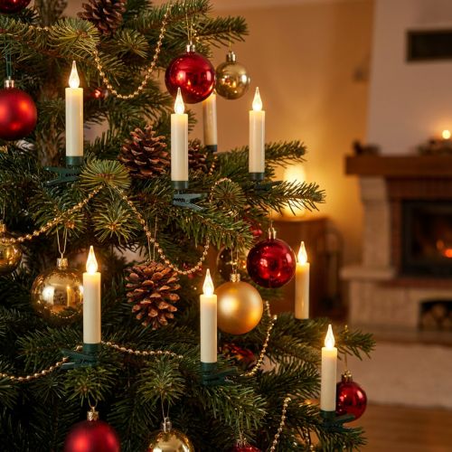Product LED tree candles battery remote twinkle 10 LED H10cm