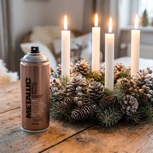 Paint spray silver paint metallic effect silver spray acrylic paint 400ml | Floristik24.co.uk
