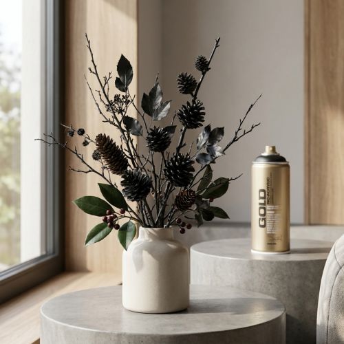 Black spray paint Montana Gold