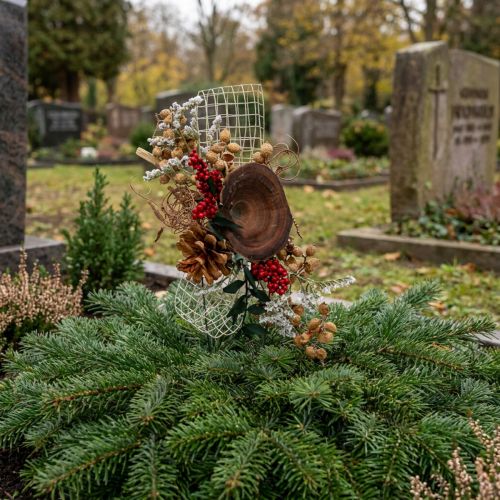 Product Natural materials grave arrangements exotic 4-fold sorted 28 pcs