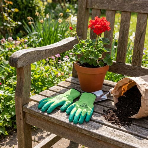 Kixx Nylon Gardening Gloves Size 10 Green | Floristik24.co.uk