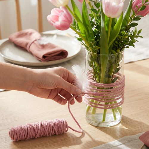 Wick thread felt cord old pink 55m | Floristik24.co.uk