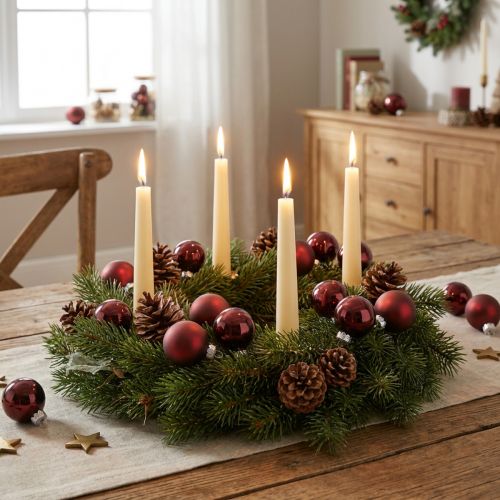 Mini glass balls for Christmas in Berry Ø3cm 22 pcs | Floristik24.co.uk