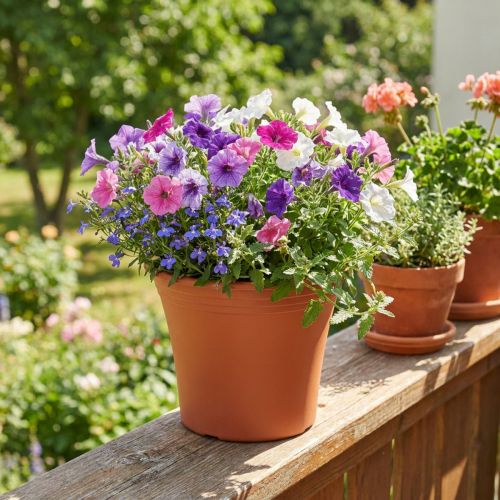 Pot “Irys” plastic terracotta Ø17cm H14cm 1 pc | Floristik24.co.uk