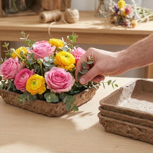 Oasis Biolit Basic Floral Foam 13x13x2cm 12-Piece Set Flower Decoration DIY | Floristik24.co.uk