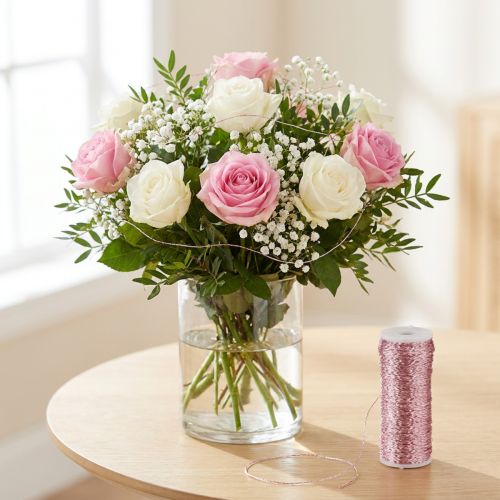 Bouillon effect wire, pink, Ø0.30mm, 100g/140m - craft wire, creative wire, copper wire for decoration | Floristik24.co.uk